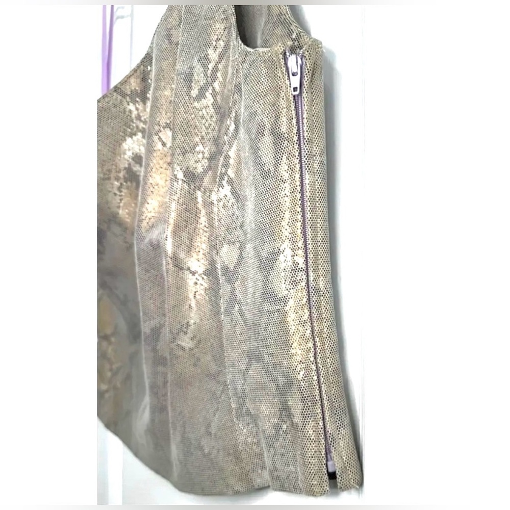 Danier One Shoulder Iridescent Python/Snakeskin S… - image 3